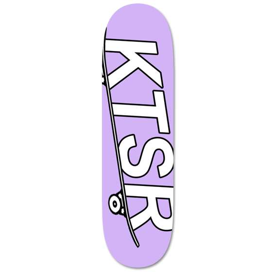 Image of Big Logo Skateboard Deck - Lavender