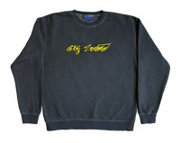 Image 1 of "JAZZ EMBROIDERY" CREWNECK *** PETROL BLUE
