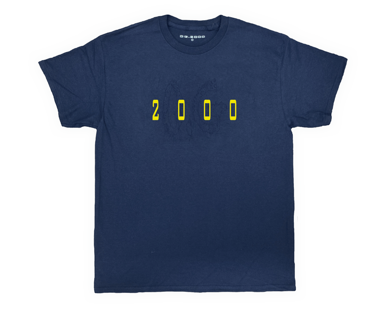 Image of "GHOST 2000" T-SHIRT *** BLUE