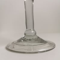 Image 4 of Antique Georgian Balustroid Folded Foot Cordial Glass c1740s