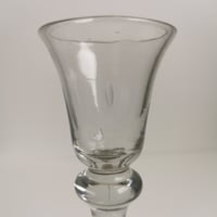 Image 3 of Antique Georgian Balustroid Folded Foot Cordial Glass c1740s