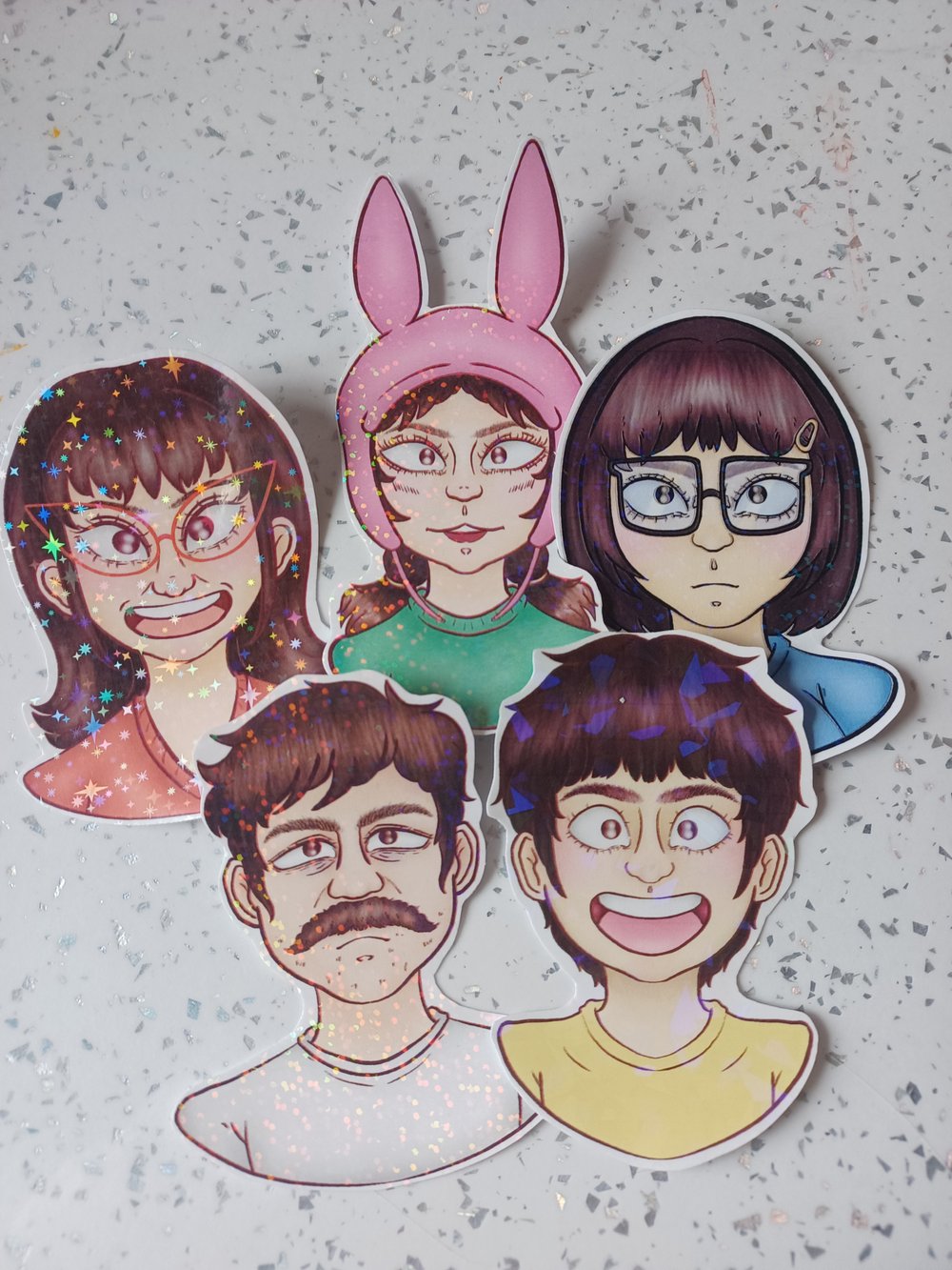 Image of Burger Family Stickers