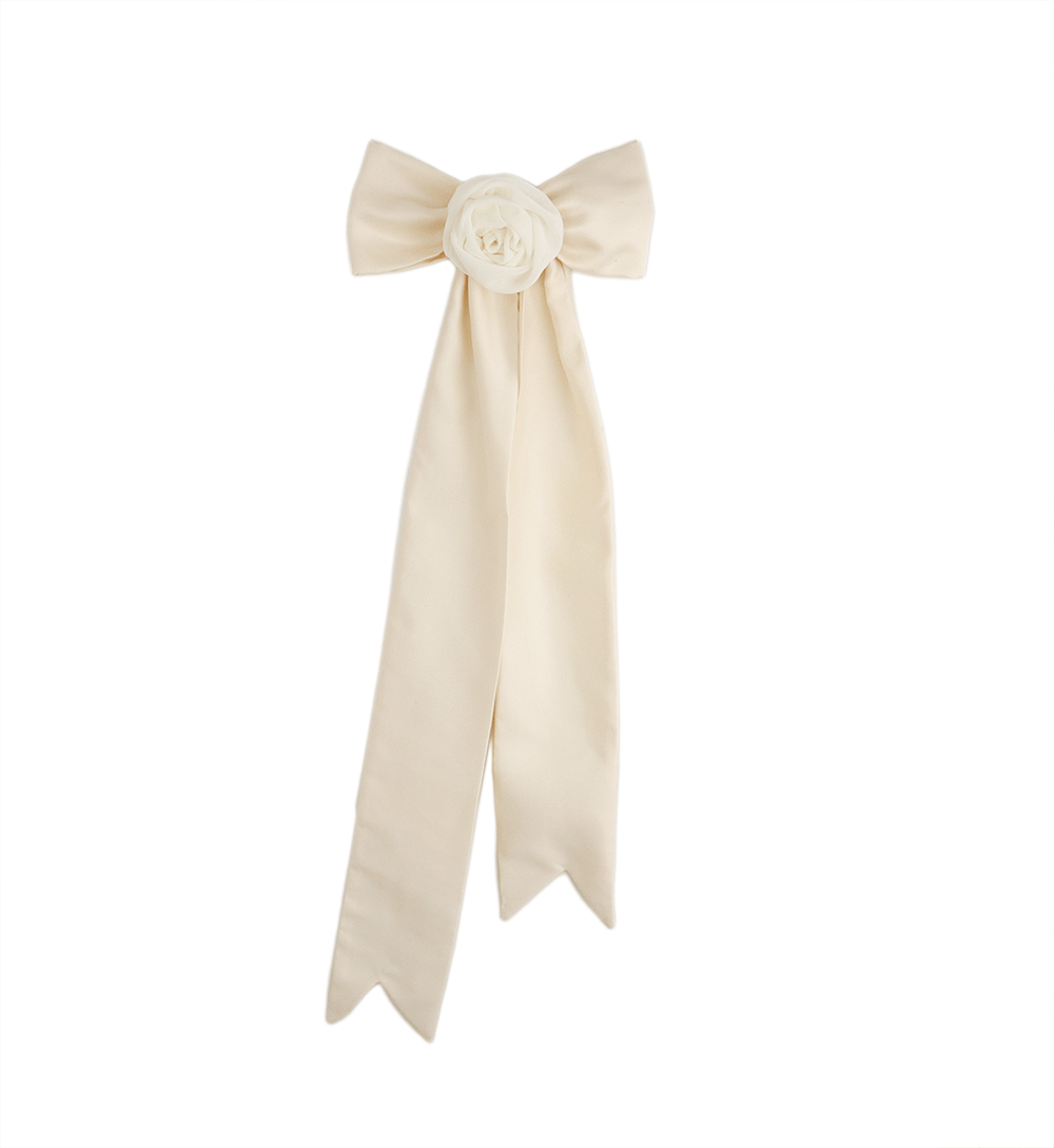 Image of Pique Arabesque Ribbon -Ivory