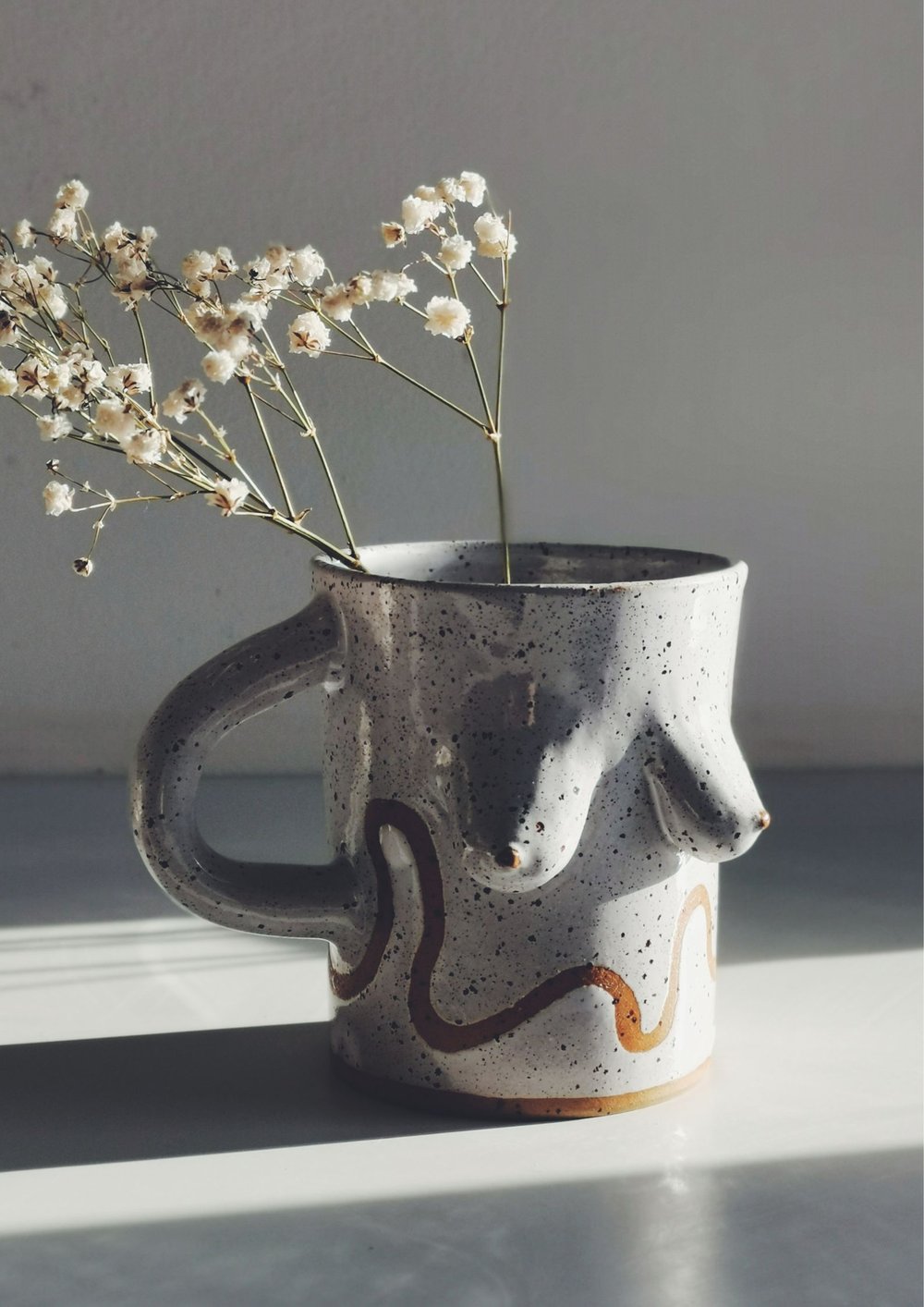 Image of MADE TO ORDER Speckled Boob Mugs 