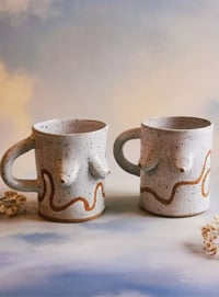 Image 2 of MADE TO ORDER Speckled Boob Mugs 