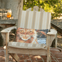 Happy As A Butcher's Cat Throw Pillow