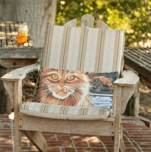 Image of Happy As A Butcher's Cat Throw Pillow