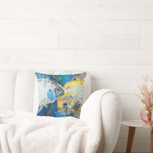 Image of Go Fish Throw Pillow