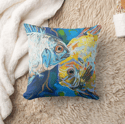 Go Fish Throw Pillow