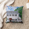 An Evening At Hotel Saxonburg Throw Pillow