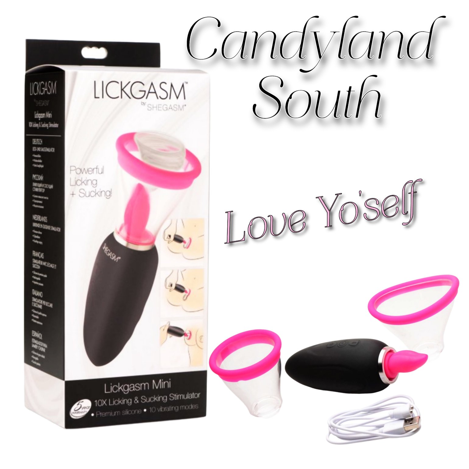 Image of Lickgasm mini suction vibrator 