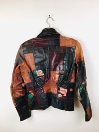 Image 4 of 1970s Gandalf The Wizard Patchwork Leather Jacket