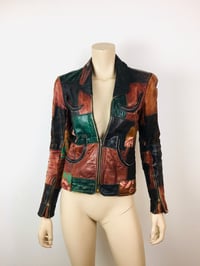 Image 5 of 1970s Gandalf The Wizard Patchwork Leather Jacket