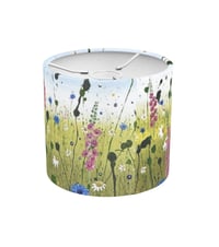 Image 2 of 'Wild Hollyhocks lampshade'