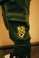 Image 4 of Kelly Green, Yellow , amd Black Stacked Pants Outfit