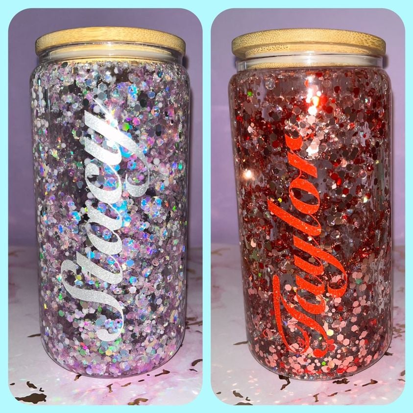 Snow Globe Glass Can CraftsMadeByTiff