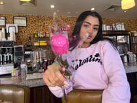 Image 1 of 💖Pink & Black Valentine Sweatshirt💖pre order now open🩷