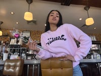 Image 3 of 💖Pink & Black Valentine Sweatshirt💖pre order now open🩷