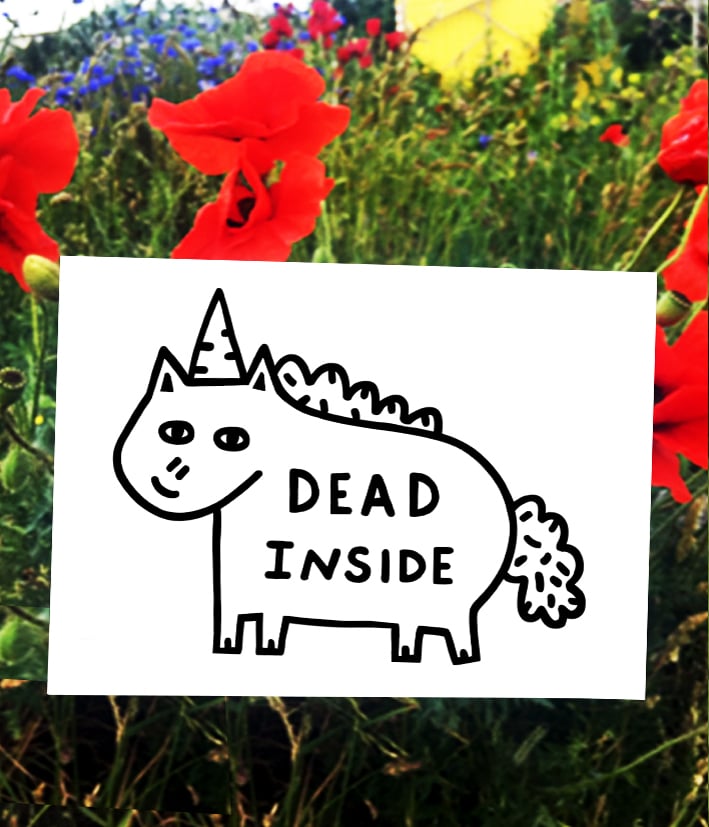 Image of Dead Inside Postcard