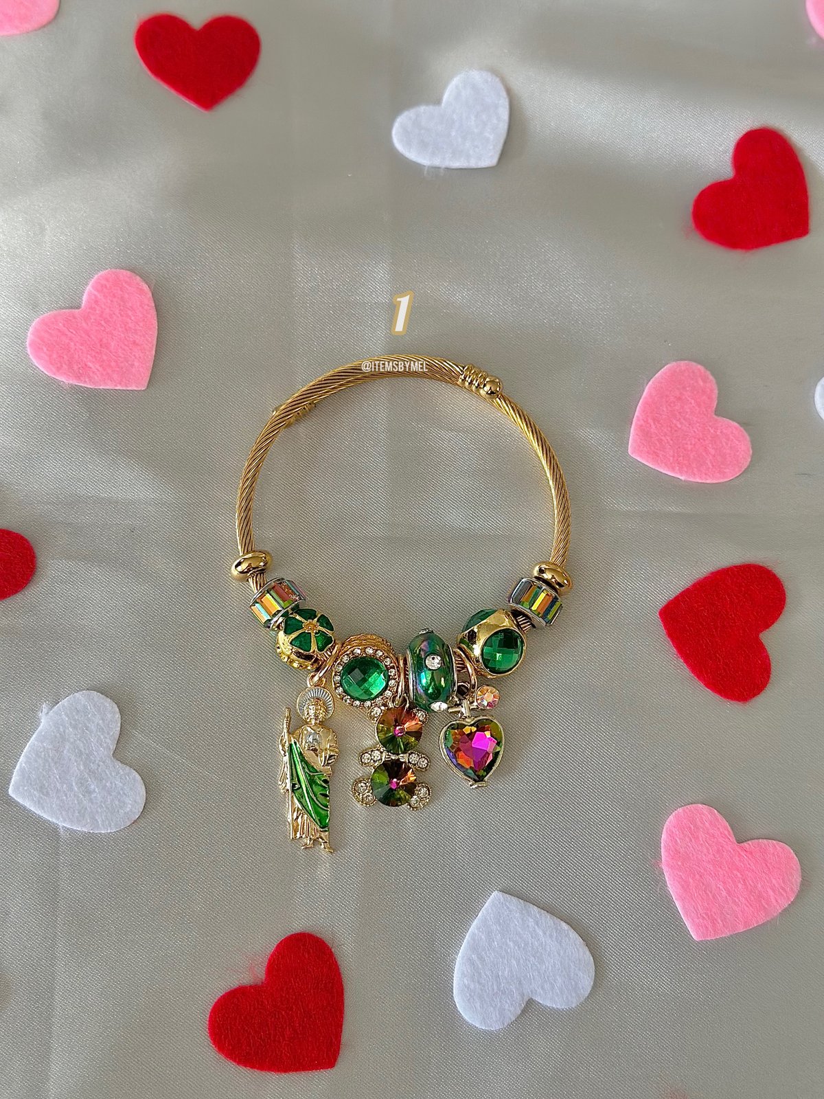 Daughter | Stone Beaded Charm Bracelet | Rose Quartz – S Design Jewelry