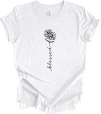 Blessed Flower Black Text