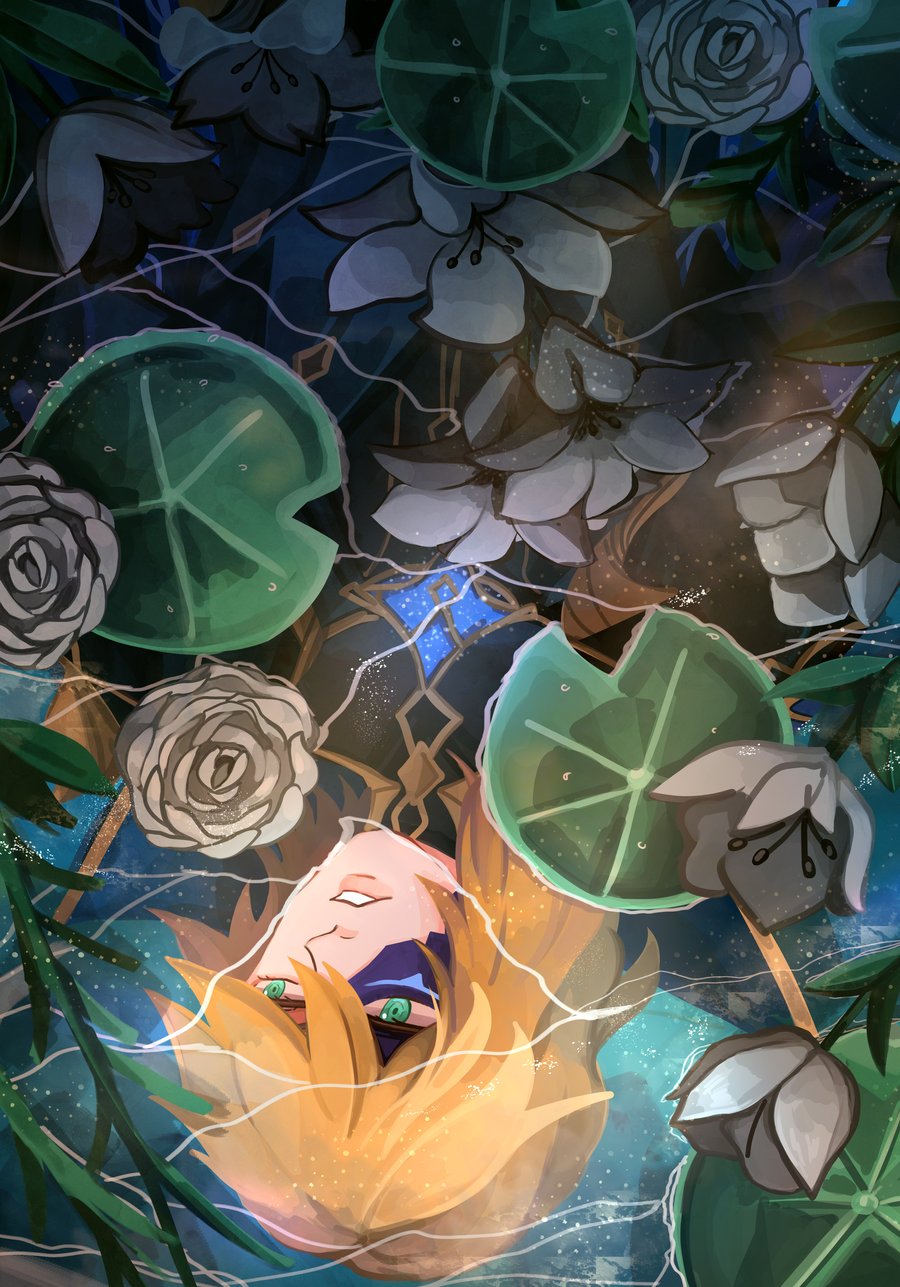 Image of [LIMITED QUANTITY] Dainsleif submerged in Lilies Print