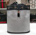 Image of Vtg. Gucci Blue Mini Monogram Bucket Bag.