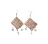 Denim Heartbeat Earrings