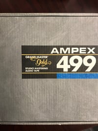 Image 3 of AMPEX 499 2" x 2500' Reel Tape On 10.5" Silver Reel in Official Hinged Box One Pass-Used