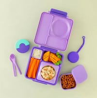 Image 2 of Omie OmieSnack Silicone Snack Container Purple