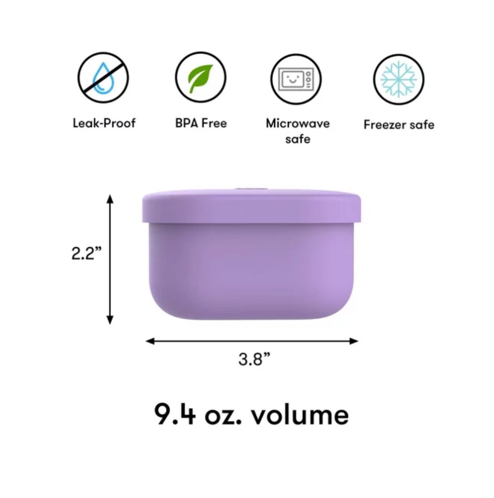 Omie OmieSnack Silicone Snack Container Purple