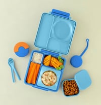 Image 2 of Omie OmieSnack Silicone Snack Container Blue