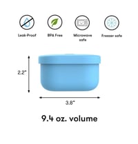 Image 4 of Omie OmieSnack Silicone Snack Container Blue