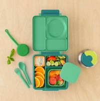Image 2 of Omie OmieSnack Silicone Snack Container Green