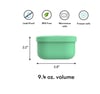 Omie OmieSnack Silicone Snack Container Green