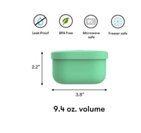 Image 4 of Omie OmieSnack Silicone Snack Container Green
