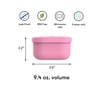 Omie OmieSnack Silicone Snack Container Pink