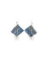 Denim y Flores Earrings