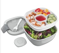 Image 4 of Bentgo Salad All in One Salad Container Grey
