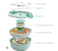 Image 5 of Bentgo Salad All in One Salad Container Grey