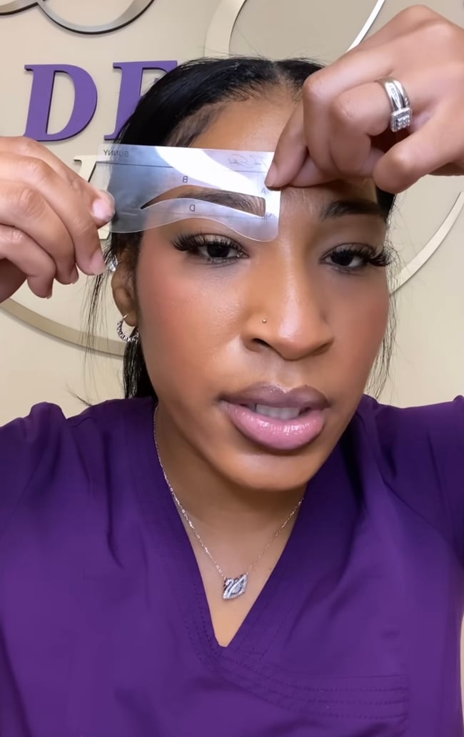 Eyebrows stencil hot sale