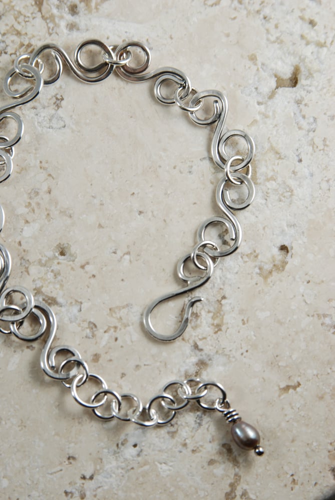 Image of Hand Forged S Link Bracelet