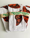 "Monarch Butterfly" Hand Printed tea towels (2 pack)