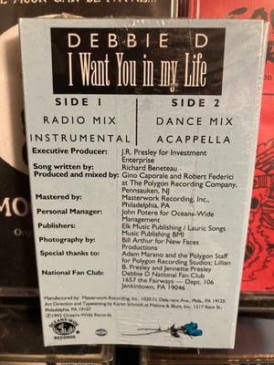 Image of Debbie D. - I Want You In My Life OG sealed / signed cassingle
