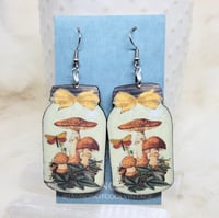 Image 2 of Mushroom Jar Earrings