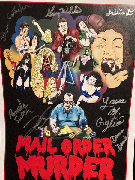 Image of Mail Order Murder: The Story of W.A.V.E. Productions full cast signed poster