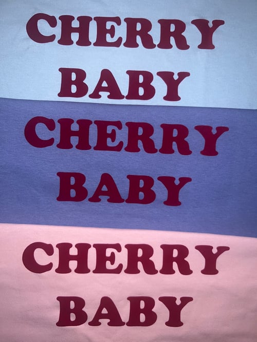 Image of NewðŸ’œPurple Cherry Baby Unisex Tee ðŸ’œlimited editionðŸ’œnew colourway