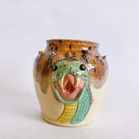 Image 2 of Bud Vase - Blue Snake 