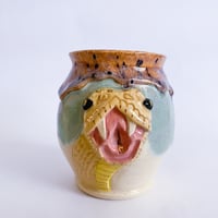 Image 1 of Bud Vase - Yellow Snake 