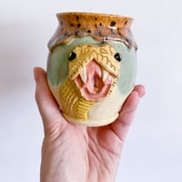 Image 2 of Bud Vase - Yellow Snake 